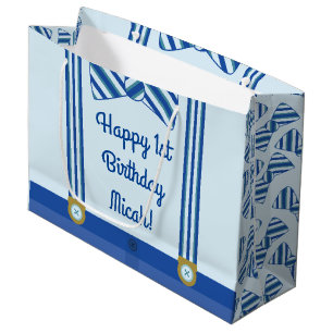 Grand Sac Cadeau Ă?re fête d'anniversaire du petit garçon d'homm