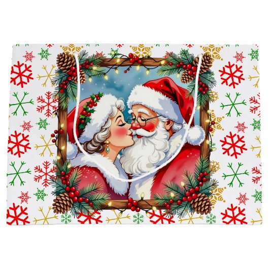 Grand Sac Cadeau A Sweet Old-Fashioned Christmas | Mr and Mrs Claus (Devant)