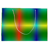 Grand Sac Cadeau A vibrant gift bag featuring a glossy, rainbow  (Dos)