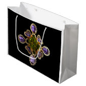 Grand Sac Cadeau Aaméthyste de gemmes violets Diamants Emeralds bij (Devant Angle)
