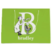 Grand Sac Cadeau ABC du Dr Seuss : Lettre B - Blanc | Ajouter Votre (Devant)