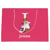 Grand Sac Cadeau ABC du Dr Seuss : Lettre J - Blanc | Ajouter Votre (Devant)