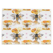 Grand Sac Cadeau Abeille - Abeille heureuse (Dos)