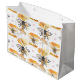 Grand Sac Cadeau Abeille - Abeille heureuse (Dos Angle)