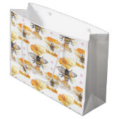 Grand Sac Cadeau Abeille - Abeille heureuse (Devant Angle)