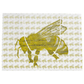 Grand Sac Cadeau Abeille d'impression typographique (Dos)