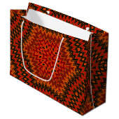 Grand Sac Cadeau Abstract modern mosaic kaleidoscopic (Devant Angle)