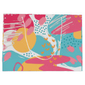 Grand Sac Cadeau Abstrait coloré (Dos)