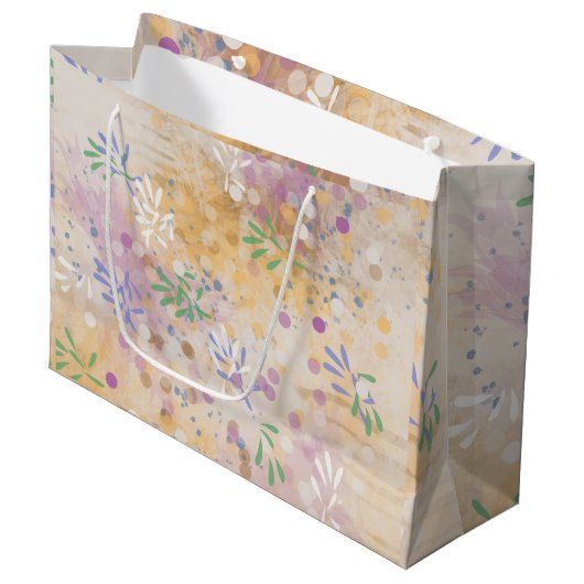 Grand Sac Cadeau Abstrait moderne (Devant Angle)