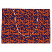 Grand Sac Cadeau Abstrait orange et bleu (Dos)