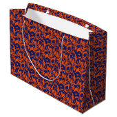 Grand Sac Cadeau Abstrait orange et bleu (Dos Angle)
