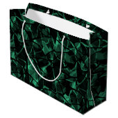 Grand Sac Cadeau abstrait vert (Dos Angle)