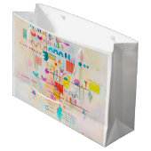 Grand Sac Cadeau Accent Doux, Wassily Kandinsky (Devant Angle)