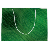 Grand Sac Cadeau Acceptation | Médaillons de méditation verte (Dos)