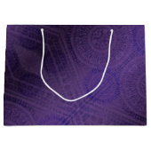 Grand Sac Cadeau Acceptation | Médaillons de méditation violette (Devant)