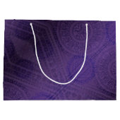 Grand Sac Cadeau Acceptation | Médaillons de méditation violette (Dos)