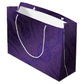 Grand Sac Cadeau Acceptation | Médaillons de méditation violette (Dos Angle)