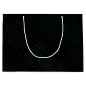 Grand Sac Cadeau Acceptation | Texture foncée Shibori (Devant)