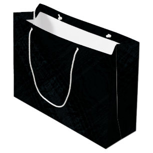 Grand Sac Cadeau Acceptation Texture foncée Shibori