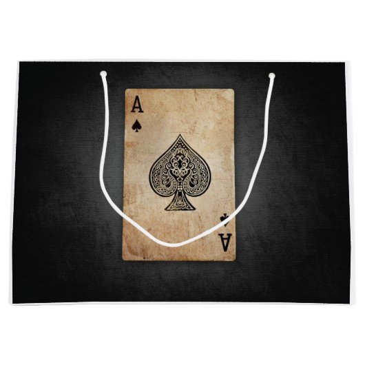 Grand Sac Cadeau Ace of spades (Devant)