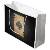 Grand Sac Cadeau Ace of spades (Devant Angle)