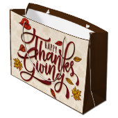 Grand Sac Cadeau Action de grâce (Dos Angle)