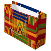 Grand Sac Cadeau Adinkra africaine (Devant Angle)