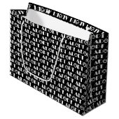Grand Sac Cadeau Adopter chien à patte (Devant Angle)