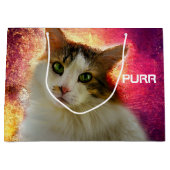 Grand Sac Cadeau Adorable Cute Calico Chat (Devant)