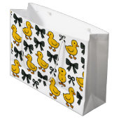 Grand Sac Cadeau Adorable Ducks & Bows Gift Bag (Devant Angle)