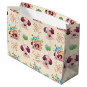 Grand Sac Cadeau Adorable Motif de chien (Dos Angle)