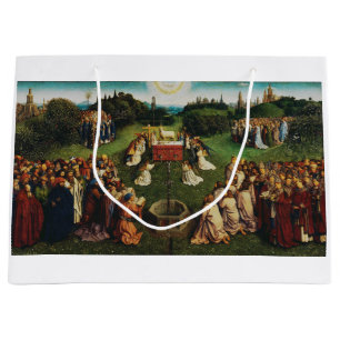 Grand Sac Cadeau Adoration de l'agneau par Jan van Eyck