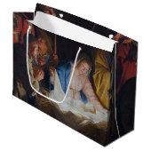 Grand Sac Cadeau Adoration des bergers - Honthorst - Noël (Devant Angle)