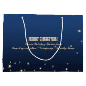 Grand Sac Cadeau Adoration des Mages. Noël personnalisé (Dos)