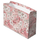 Grand Sac Cadeau Aesthetic cherry blossoms (Dos Angle)