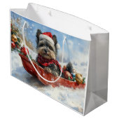 Grand Sac Cadeau Affenpinscher Chien dans la corniche laissez-le ne (Dos Angle)