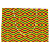 Grand Sac Cadeau African Kente, Happy Kwanzaa (Dos)