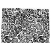 Grand Sac Cadeau Agate les tranches en noir et blanc (Dos)