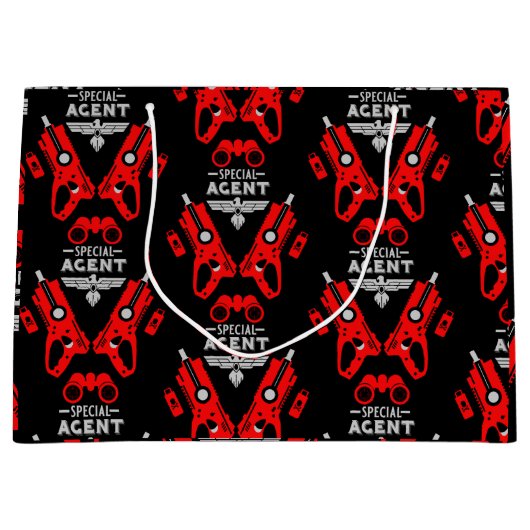 Grand Sac Cadeau Agent spécial (Devant)
