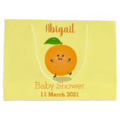 Grand Sac Cadeau Agréable agrumes d'orange (Dos)