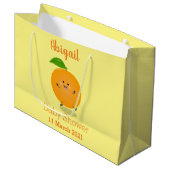 Grand Sac Cadeau Agréable agrumes d'orange (Devant Angle)