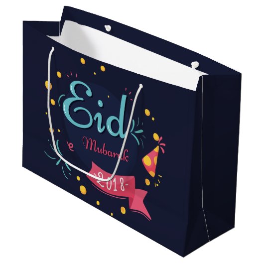 Grand Sac Cadeau Aïd Moubarak (Devant Angle)