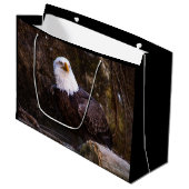 Grand Sac Cadeau Aigle de Bald (Devant Angle)