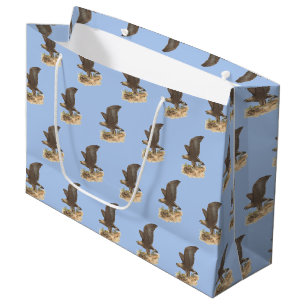 Grand Sac Cadeau Aigle d'or (Aquila chrysaetos) NY Bird Image