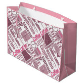 Grand Sac Cadeau Aimer le café (Dos Angle)