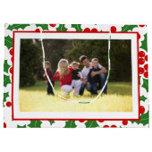 Grand Sac Cadeau Ajouter vos photos Joyeux Noël saint baies (Dos)