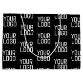 Grand Sac Cadeau Ajouter votre logo Répéter Motif Modèle modifiable (Dos)