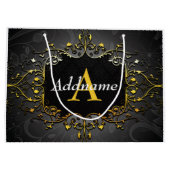 Grand Sac Cadeau Ajouter votre nom et votre initiale (Dos)