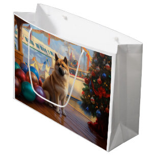 Grand Sac Cadeau Akita Américain Noël Croisière : Vacances Formidab