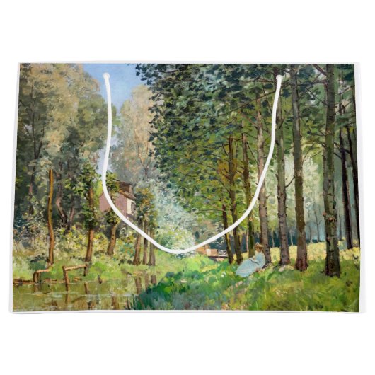 Grand Sac Cadeau Alfred Sisley - Reposez le long du ruisseau (Devant)